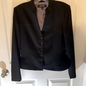 Kasper Black Suit Jacket Women sz 8
